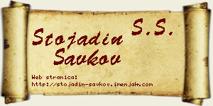 Stojadin Savkov vizit kartica